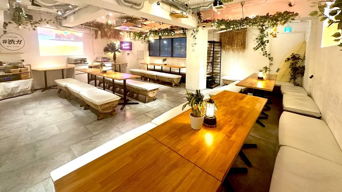 渋谷 貸切パーティー会場 ガーデンホールの店内
