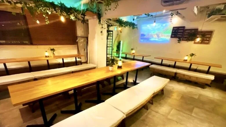 渋谷で団体の貸切をするなら『渋谷ガーデンホール』がおすすめ!オシャレな空間で貸切には最適です♪貸切でのご利用で音響機器やマイク・プロジェクタ―・カラオケ・ゲーム機などが【無料】でご利用いただけます!