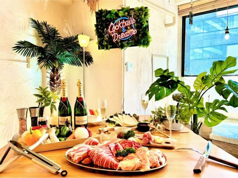 【渋谷×BBQ】昼から室内BBQが楽しめるお店『渋谷ガーデンホール』