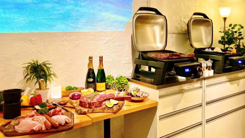 渋谷で貸切グランピングBBQ(バーベキュー)なら渋谷ガーデンホールがおすすめ!
室内だから雨でも安心!大人数での貸切パーティーにぴったり!飲み放題付きバーベキューコース