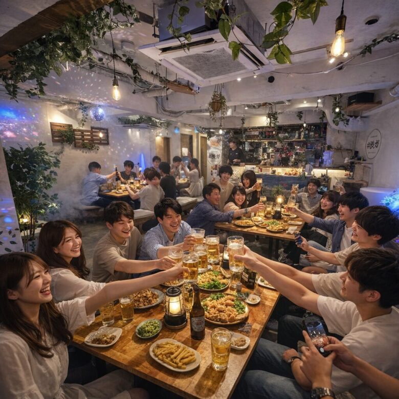 〈渋谷×貸切×60人パーティー〉 完全貸切空間イメージ